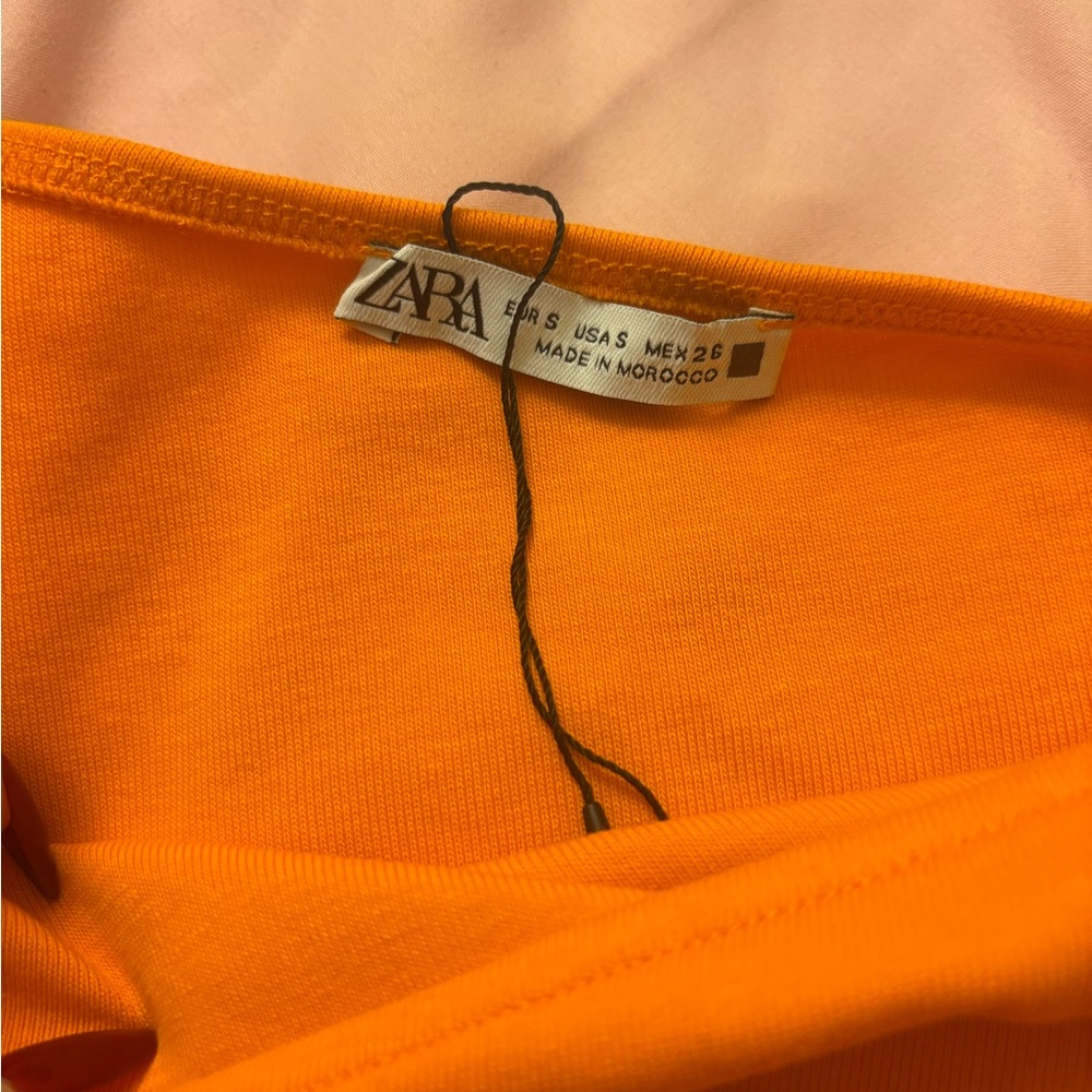 Zara Vibrant Orange Tee